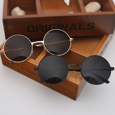 Fashion Round Metal Frame Sunglasses Men Women Retro