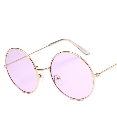 New Women Men Round Sunglasses Steampunk Shades