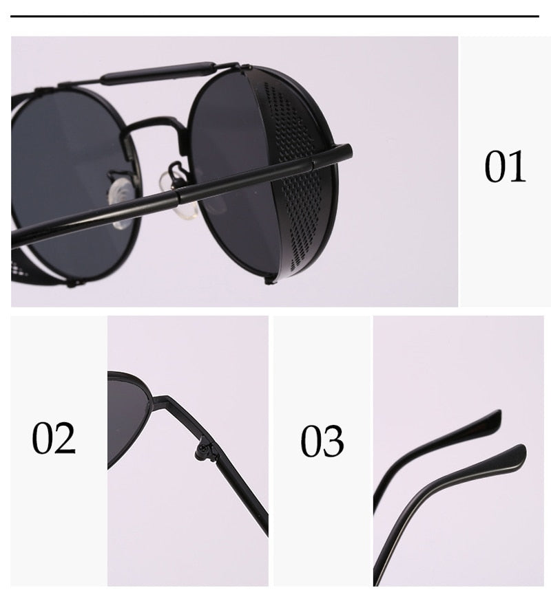 Round Steampunk Sunglasses