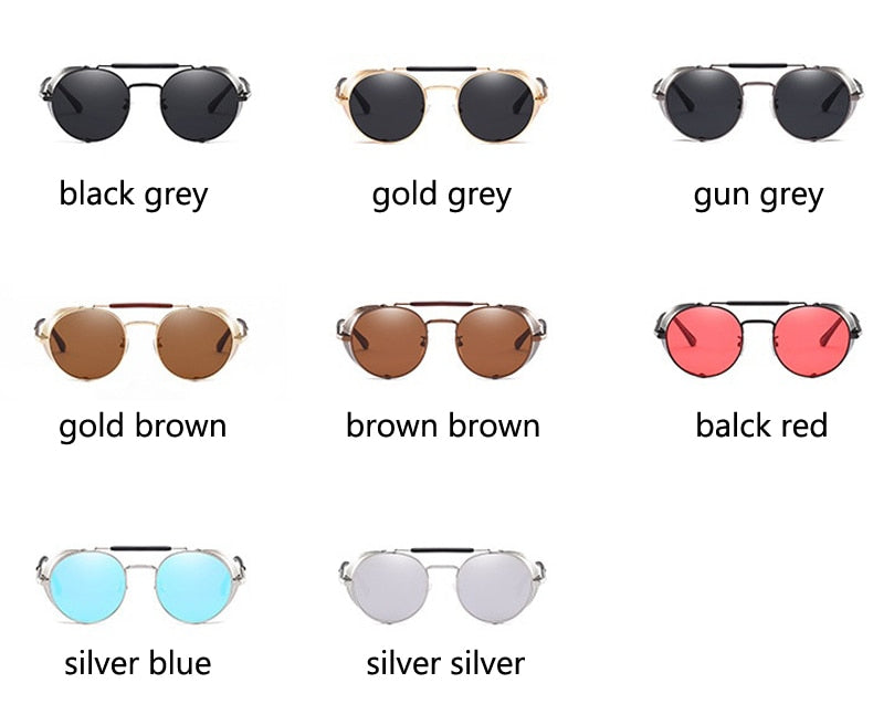 Round Steampunk Sunglasses