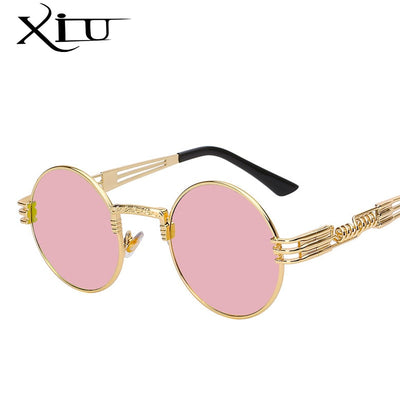 Steampunk Sunglasses Men Women Metal Wrap Eyeglasses