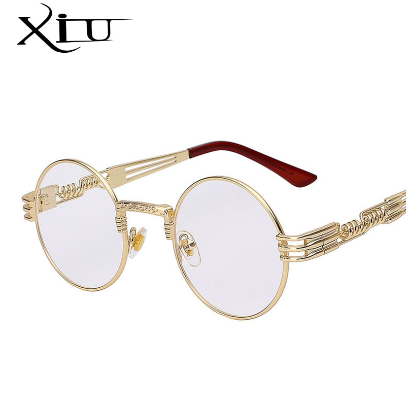 Steampunk Sunglasses Men Women Metal Wrap Eyeglasses