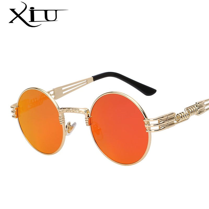 Steampunk Sunglasses Men Women Metal Wrap Eyeglasses