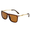 Rectangle Men Polarized Sunglasses Fashion Vintage
