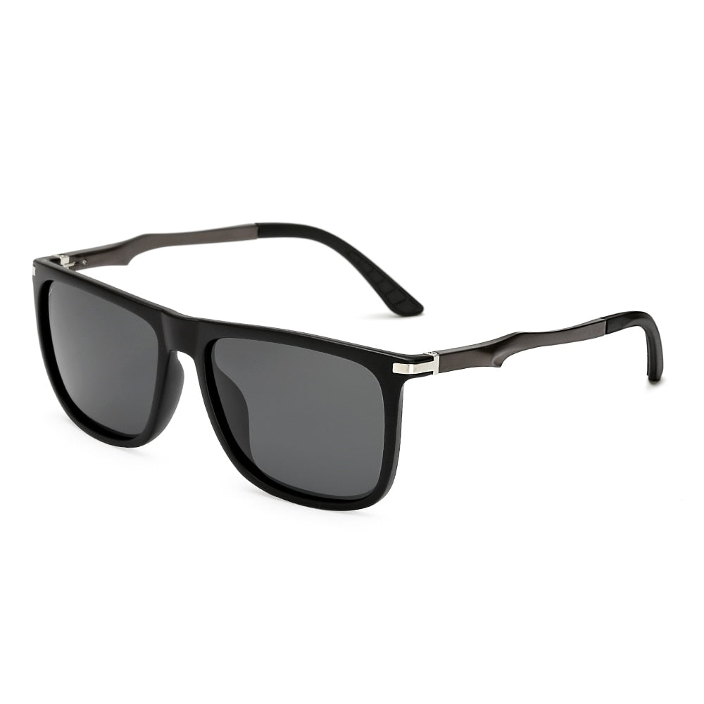 Rectangle Men Polarized Sunglasses Fashion Vintage