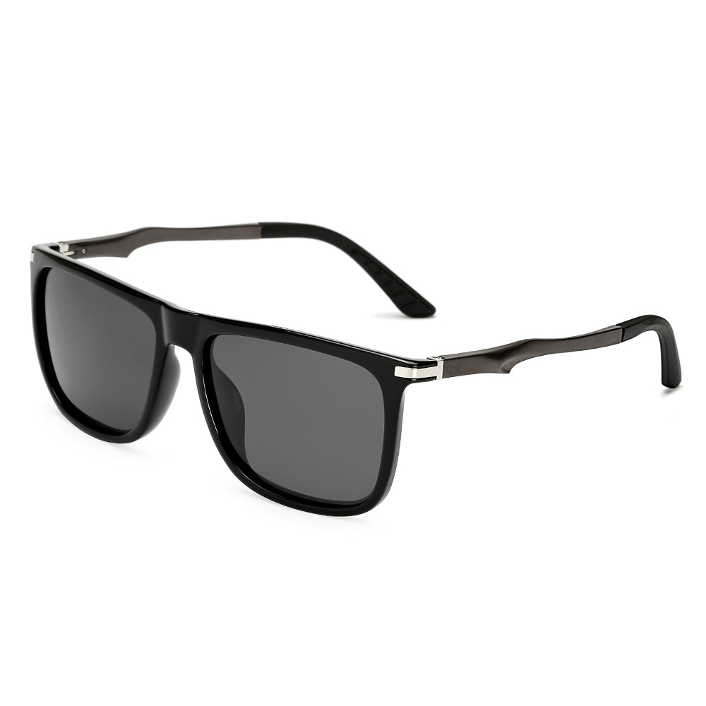 Rectangle Men Polarized Sunglasses Fashion Vintage