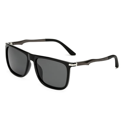 Rectangle Men Polarized Sunglasses Fashion Vintage