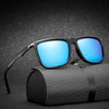 Rectangle Men Polarized Sunglasses Fashion Vintage