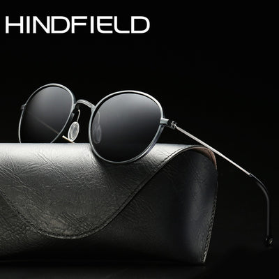 Mens Polarized Sunglasses Aluminum Magnesium Oval Retro