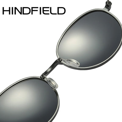 Mens Polarized Sunglasses Aluminum Magnesium Oval Retro
