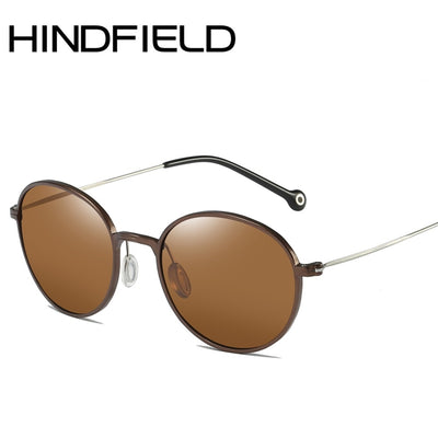 Mens Polarized Sunglasses Aluminum Magnesium Oval Retro