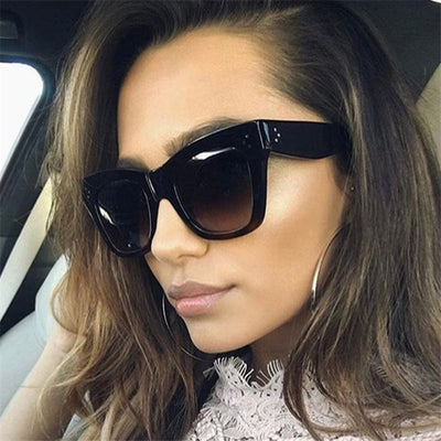 Vintage Cat Eye Oversized Sunglasses