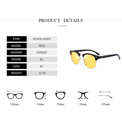 Polarized Sunglasses Men Fashion Night Vision Driving