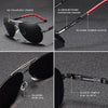 Men Vintage Aluminum Polarized Sunglasses Classic Sun glasses