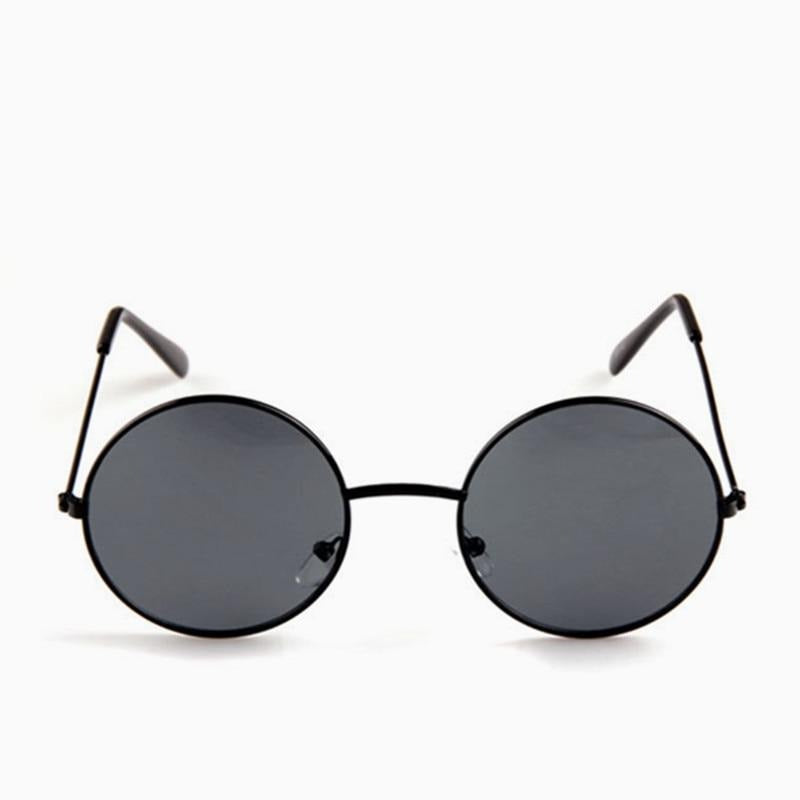 Round Metal Frame Men Women Sunglasses