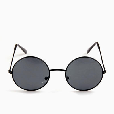 Round Metal Frame Men Women Sunglasses