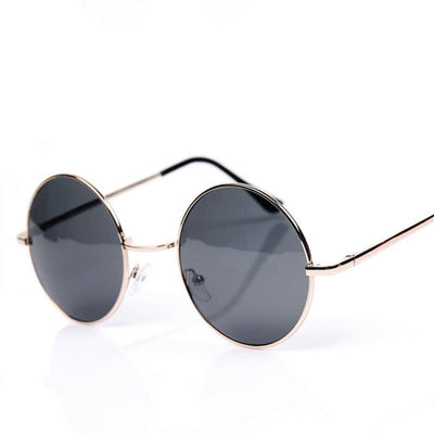 Round Metal Frame Men Women Sunglasses