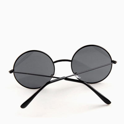 Round Metal Frame Men Women Sunglasses