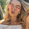NEW retro round sunglasses women men brand designer