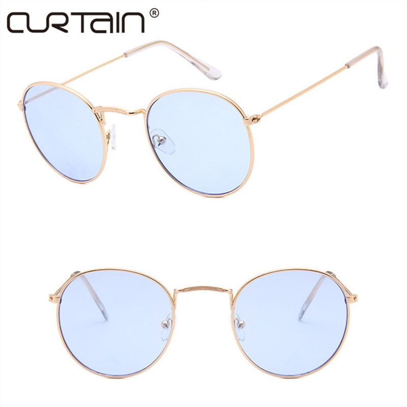 NEW retro round sunglasses women men brand designer