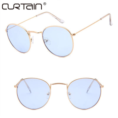 NEW retro round sunglasses women men brand designer