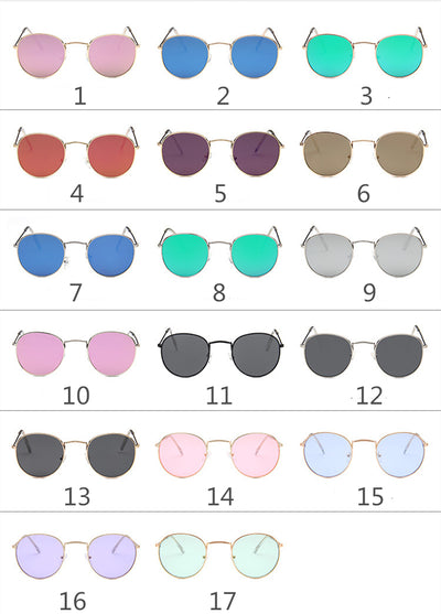 NEW retro round sunglasses women men brand designer