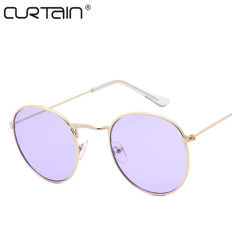 NEW retro round sunglasses women men brand designer