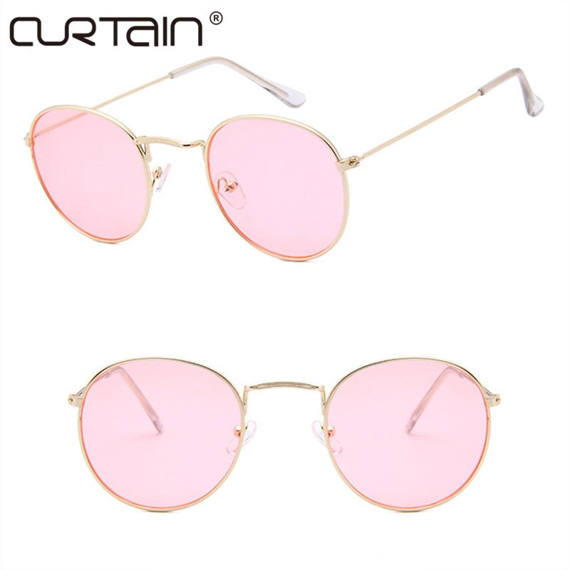 NEW retro round sunglasses women men brand designer