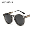 Retro Round Sunglasses Women Men Brand Design