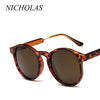 Retro Round Sunglasses Women Men Brand Design