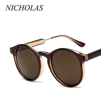 Retro Round Sunglasses Women Men Brand Design