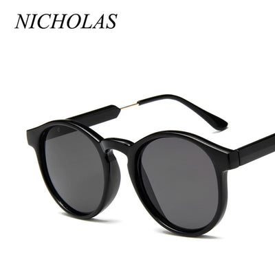 Retro Round Sunglasses Women Men Brand Design