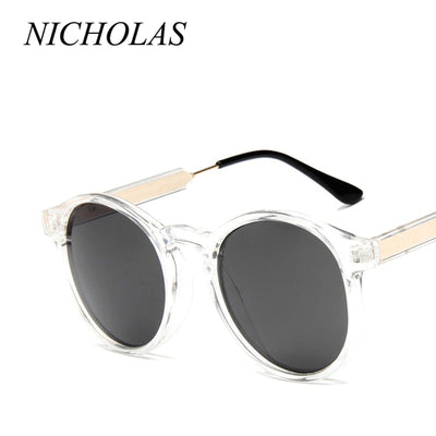Retro Round Sunglasses Women Men Brand Design