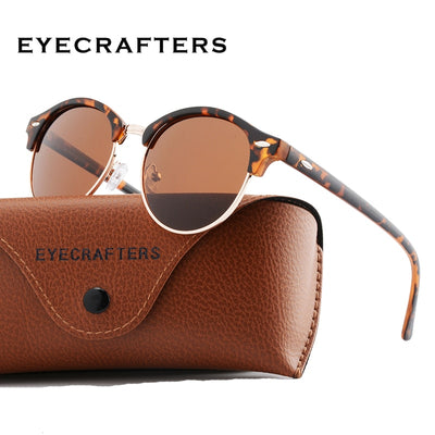 New Polarized Round Sunglasses Mens Womens Brand Designer