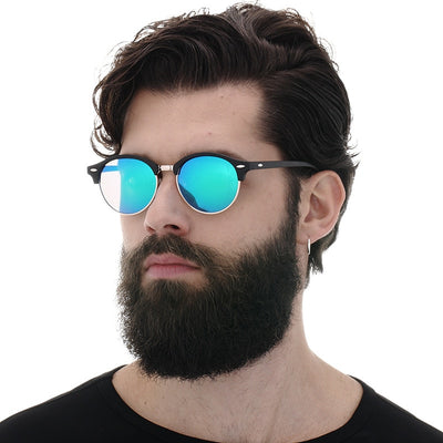 New Polarized Round Sunglasses Mens Womens Brand Designer