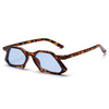 Vintage polygon sunglasses men clear lens