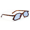 Vintage polygon sunglasses men clear lens