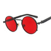 Men Women Metal Frame Round Sunglasses