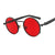 Men Women Metal Frame Round Sunglasses