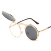 Women Men Brand Designer Retro Round Metal