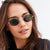 Vintage Oval Small Metal Frame Steampunk Sunglasses