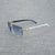 Natural Wood Sunglasses Men Black White Buffalo Horn
