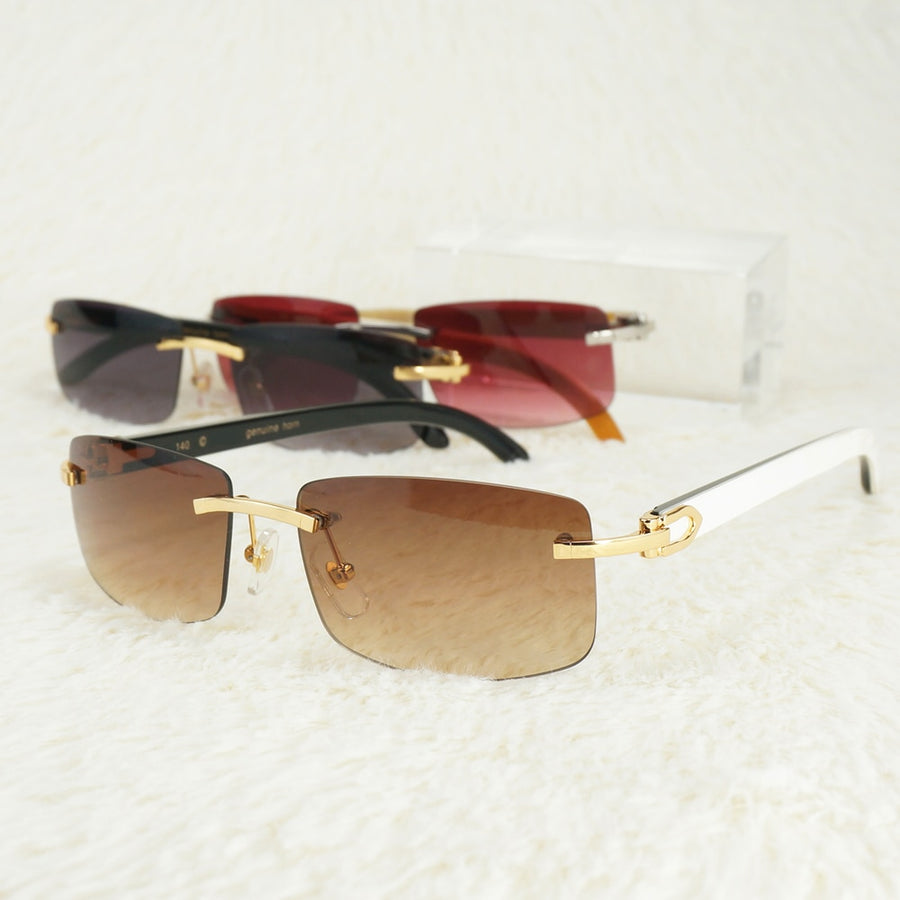 Vintage Rimless Sunglasses for Men Carter Glasses Frames