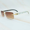 Nature Buffs Horn Sunglasses Men New Trend Fashion