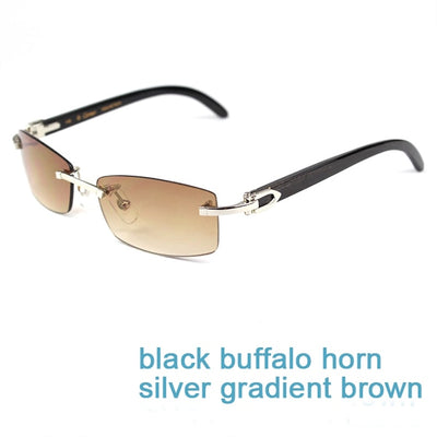 Nature Buffs Horn Sunglasses Men New Trend Fashion