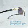 Nature Buffs Horn Sunglasses Men New Trend Fashion