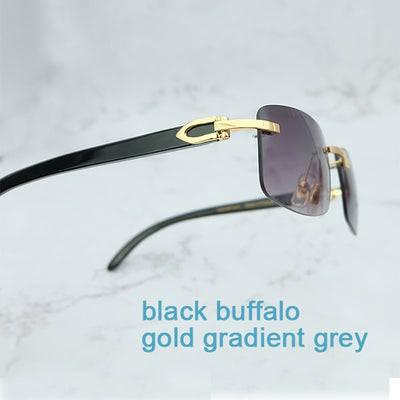 Nature Buffs Horn Sunglasses Men New Trend Fashion