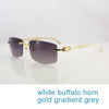 Nature Buffs Horn Sunglasses Men New Trend Fashion