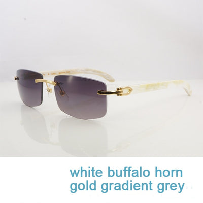 Nature Buffs Horn Sunglasses Men New Trend Fashion