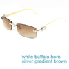 Nature Buffs Horn Sunglasses Men New Trend Fashion